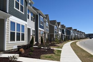 Row of townhouses